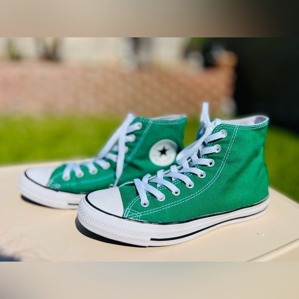 Converse Chuck Taylor All Star Hi Sneaker Amazon Green mens 8.0 women’s 10 - Picture 3 of 11